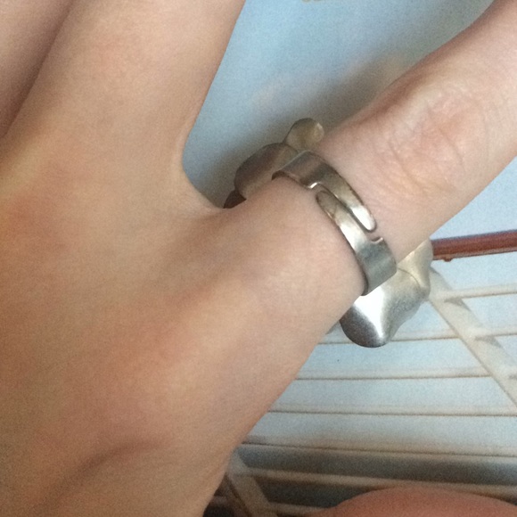 Silver & Light Blue Floral Ring - Picture 5 of 5